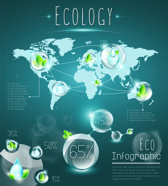 Eco infográfico Ilustração De Stock