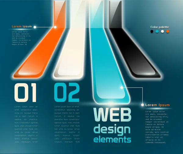 Web design elements — Stock Vector