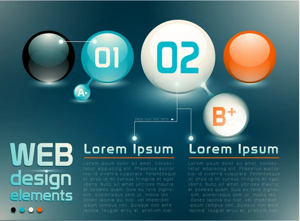 Web design elements — Stock Vector