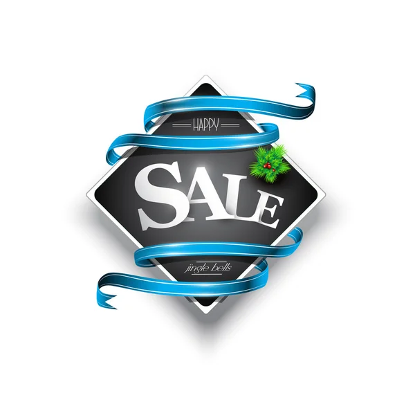 Feliz banner de vendas de Natal Vetores De Stock Royalty-Free