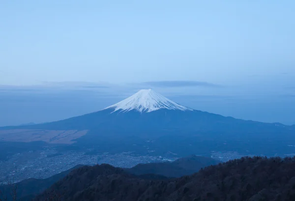 富士山和藤义镇 — 图库照片