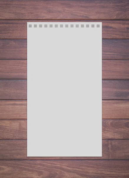 Prázdná bílá papírová poznámka — Stock fotografie
