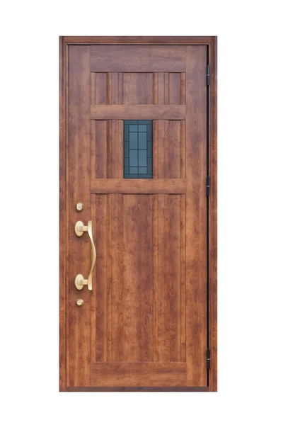 Brown wood door — Stock Photo, Image