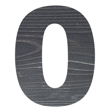 Sayı 0 ile arka planda ahşap fotoğraf