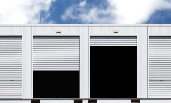 Exterior of white storage unit — Stock Photo, Image