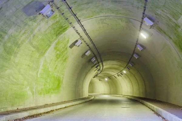 Interior of an urban tunnel at mountain — Stock Photo, Image