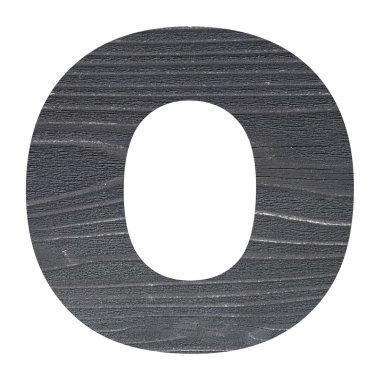 Ahşap doku ile İngiliz alfabesinde geçerli olan harfleri