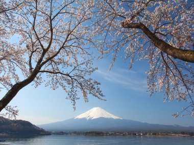 fuji Dağı tepesinde