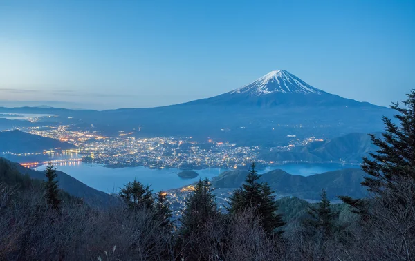 Fuji hegy tetején — Stock Fotó