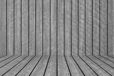 Siyah ahşap çit ve zemin