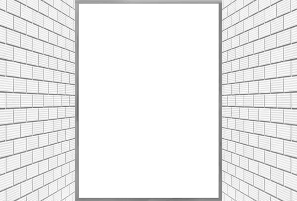 Grande cartaz em branco — Fotografia de Stock