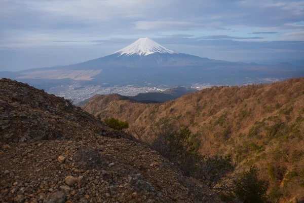 富士山和悬崖 — 图库照片