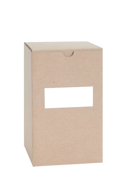 Caixa de papel marrom — Fotografia de Stock