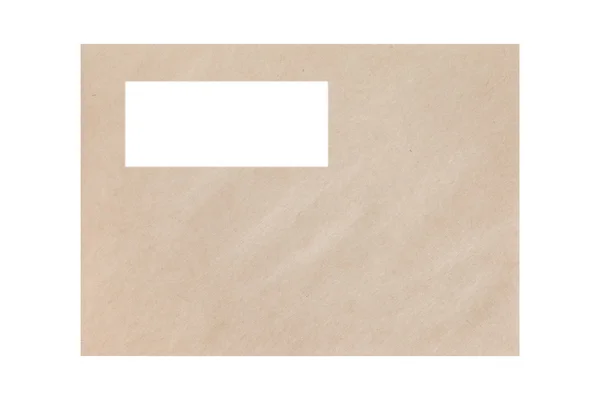 Bruine papieren envelop — Stockfoto