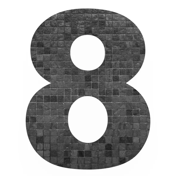 Number with mosaic background — Stock Photo, Image