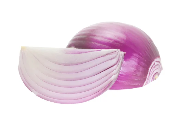 Red onion on white background — Stock Photo, Image