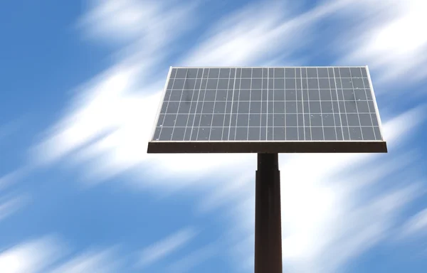 Street solar panel pole — Stock Photo, Image
