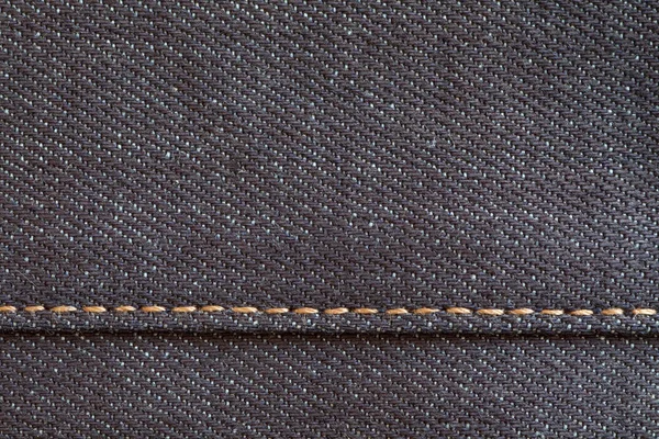 Textura de jeans jeans preto — Fotografia de Stock