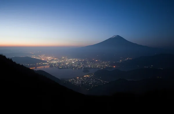 Góra Fuji i Kawaguchiko jezioro — Zdjęcie stockowe