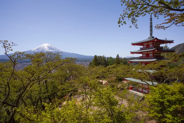 Japonské Chureito pagoda — Stock fotografie