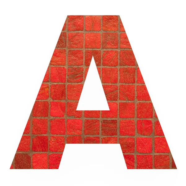 Písmen anglické abecedy s mozaikou — Stock fotografie