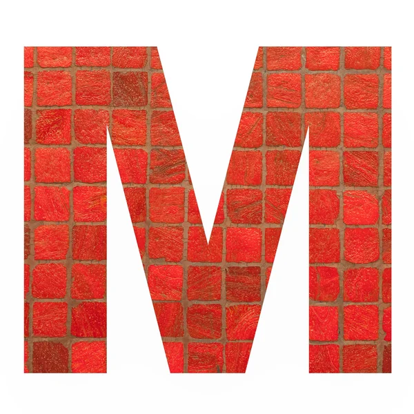 Английский алфавит с мозаикой — стоковое фото