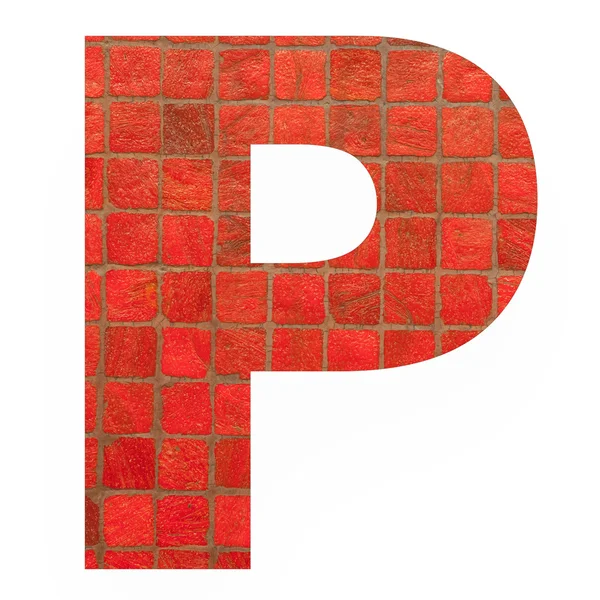 Engelska alfabetet bokstäver med mosaik — Stockfoto