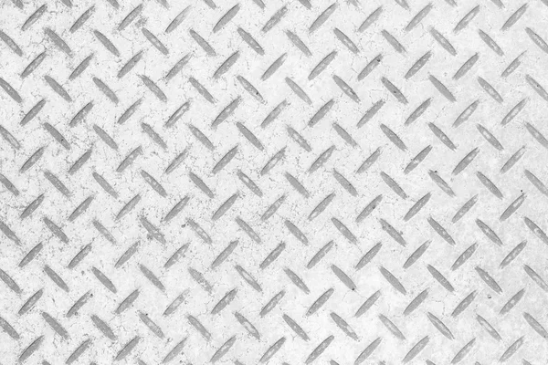 Bodenplatte aus weißem Metall — Stockfoto