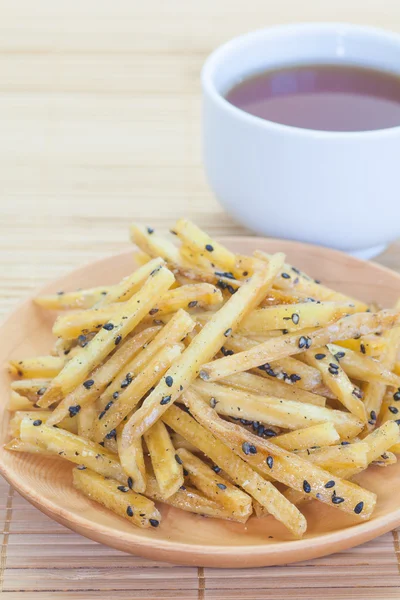 Frites de patates douces glacées — Photo