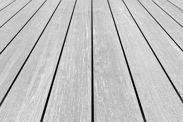Bílé dřevěné venkovní podlahy textura — Stock fotografie