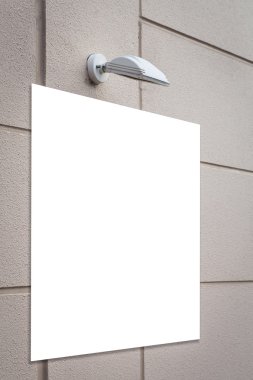 Boş büyük billboard 