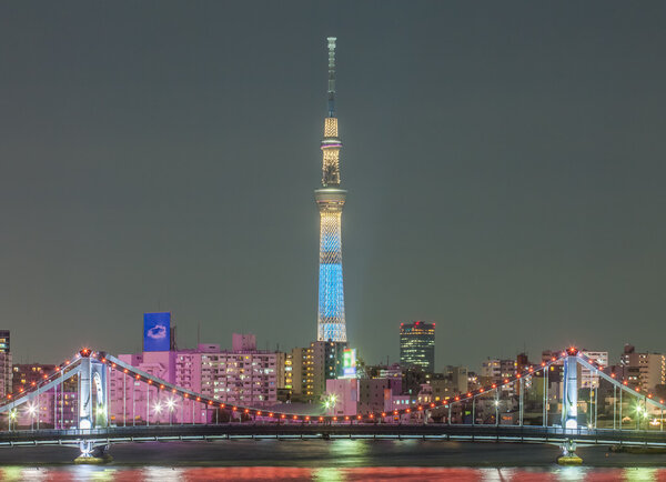 Tokyo Skytree and river view