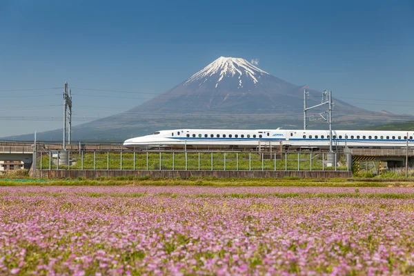 Berget fuji och tokaido shinkansen — Stockfoto