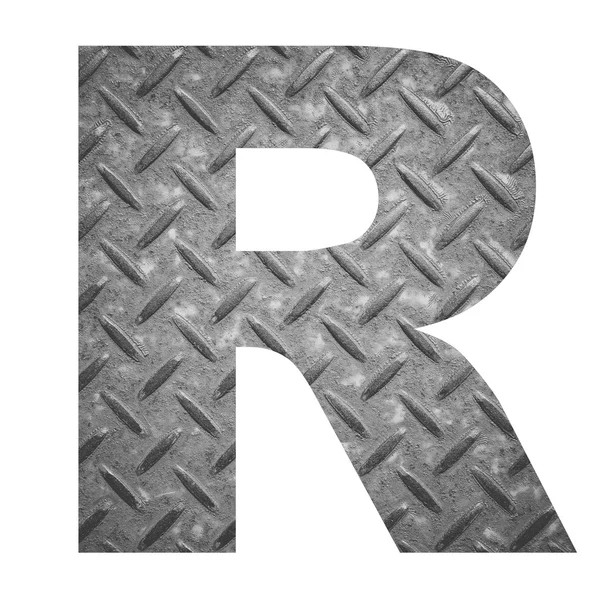 Английский алфавит с металлическими буквами — стоковое фото