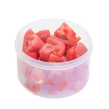 Taze kırmızı domates dilim 