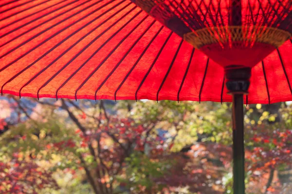 Umbelra roja japonesa en japonés — Foto de Stock