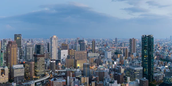 Osaka vista città, Edificio alto — Foto Stock