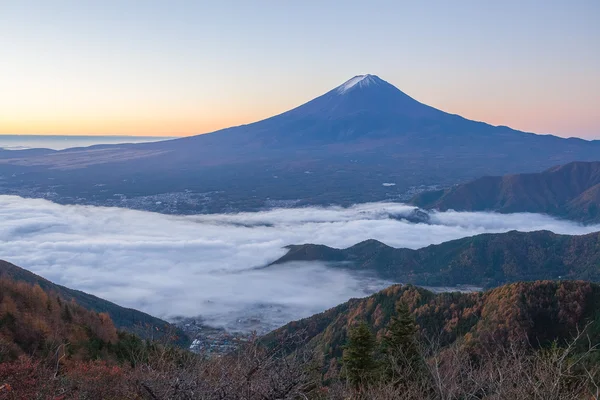 Mountain Fuji and sea of — Stock Photo, Image