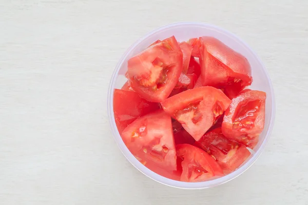 Tomat Merah Segar Potongan — Stok Foto