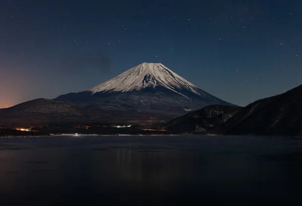 Berg Fuji und See Motosu — Stockfoto