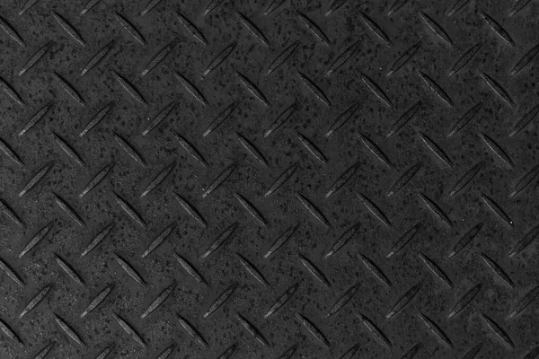 Diamant Gemusterte Stahlblech Muster Und Hintergrund Nahtlos Oder Black Steel — Stockfoto