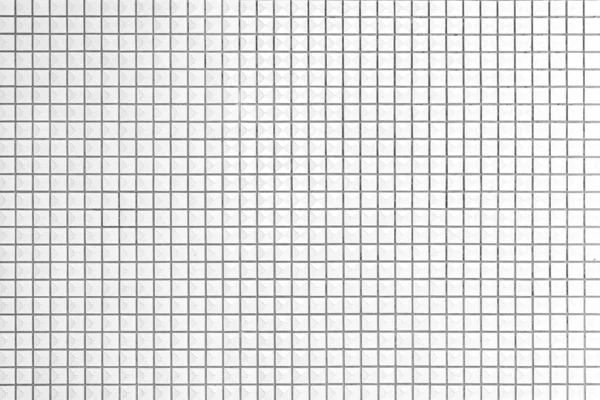 Telhas Parede Moderna Mosaico Branco Com Textura Padrão Triângulo Fundo — Fotografia de Stock