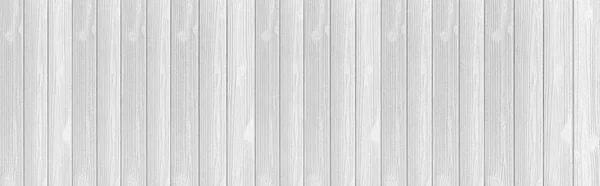 Panorama Drewna Deska Biała Tekstura Drewna Płynne Tło — Zdjęcie stockowe