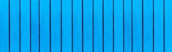 Panorama Dřevěné Desky Modré Dřevo Textury Bezešvé Pozadí — Stock fotografie