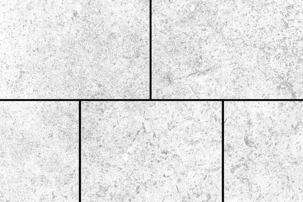 白い石のタイルの床のパターンとシームレスな背景 — ストック写真