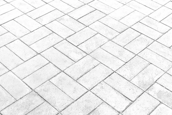 Bianco Pavimento Mattoni Modello Esterno Sfondo Senza Soluzione Continuità — Foto Stock
