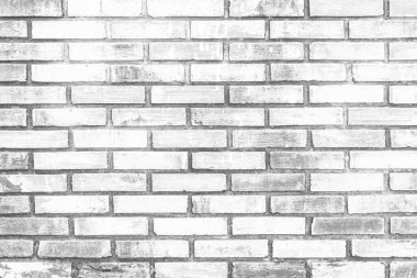 Klasik beyaz tuğla duvar deseni ve pürüzsüz arkaplan
