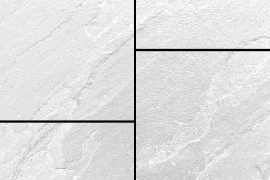 Beyaz taş döşeme deseni ve pürüzsüz arkaplan