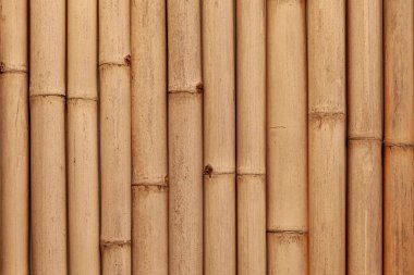 Kahverengi bambu çit deseni ve pürüzsüz arka plan