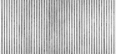 Beyaz Oluklu Metal zemin ve doku yüzeyinin panoraması veya çeliği galvanize et